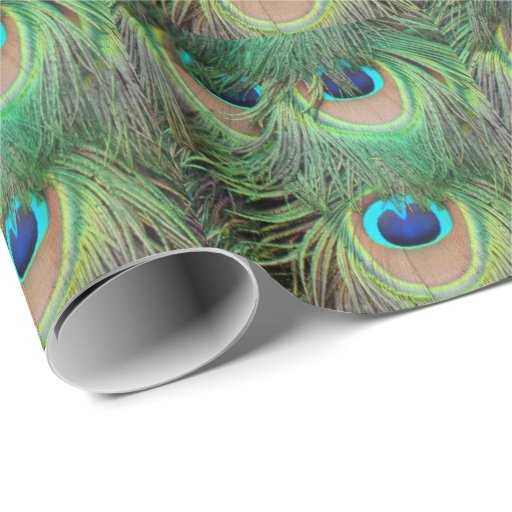 Image of Peacock Feathers 3 Wrapping Paper