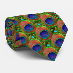 Peacock Feathers 6B Custom Tie
