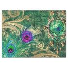 Peacock Feathers and Butterfly Decoupage