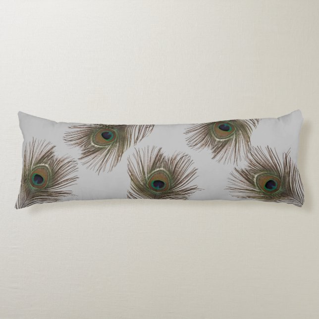Peacock feathers body cushion (Front)