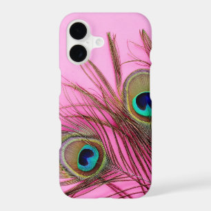 Peacock Feathers Bright Pink