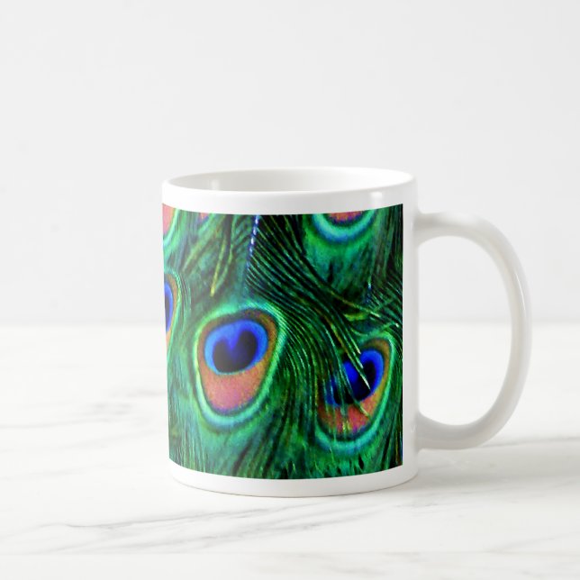 Peacock feathers_ coffee mug (Right)