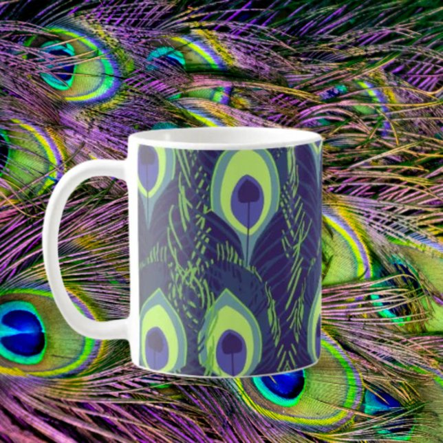 Peacock Feathers Coffee Mug (Creator Uploaded)
