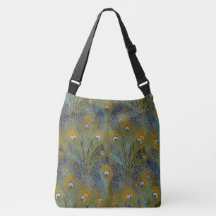 Peacock Feathers Coordinates Crossbody Bag