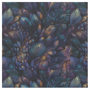 Peacock feathers fabric