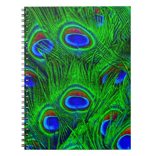 Peacock Feathers Fashion Collection Notebook (Front)