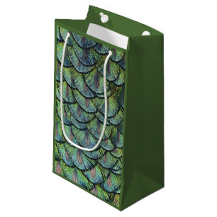 Peacock Feathers Gift Bag