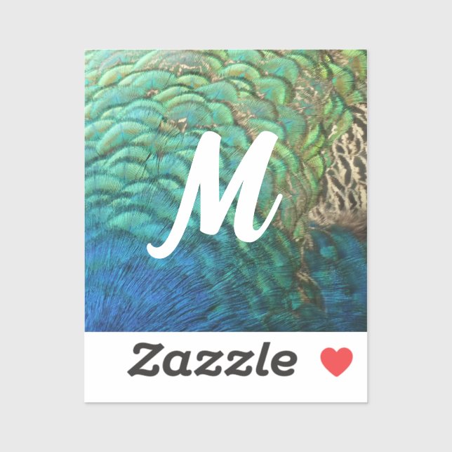 Peacock Feathers I Colourful Abstract Nature Desig (Sheet)