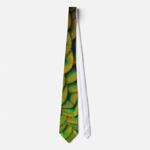 Peacock Feathers II Colorful Nature Tie