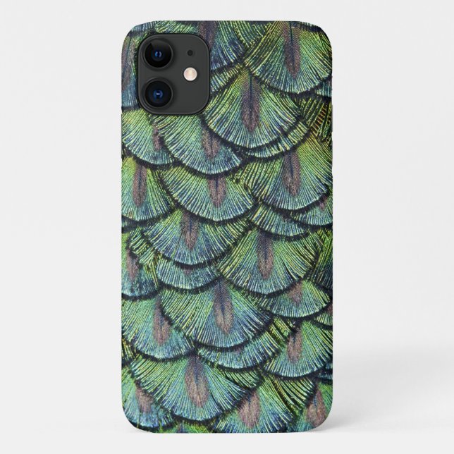 Peacock Feathers iPhone 11 Case (Back)