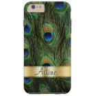 Peacock Feathers iPhone 6 Plus Monogram Case