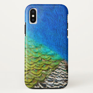 Peacock Feathers IV Colourful Abstract Nature iPhone XS Case