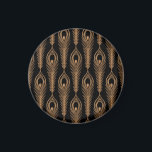 Peacock Feathers, Luxury Oriental Pattern. Magnet<br><div class="desc">Peacock feathers luxury pattern seamless. Oriental gold black royal background Vintage. Indian design for gift wrapping paper, beauty spa, yoga wallpaper, wedding party, birthday package, decor. Peacock Extravaganza: Opulence in Gold and Black. Glamourous Peacock - Regal Indian Royalty Unleashed! background, christmas, pattern, illustration, flower, texture, decor, wedding, paper, vintage, gold,...</div>