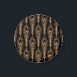 Peacock Feathers, Luxury Oriental Pattern. Magnet<br><div class="desc">Peacock feathers luxury pattern seamless. Oriental gold black royal background Vintage. Indian design for gift wrapping paper, beauty spa, yoga wallpaper, wedding party, birthday package, decor. Peacock Extravaganza: Opulence in Gold and Black. Glamourous Peacock - Regal Indian Royalty Unleashed! background, christmas, pattern, illustration, flower, texture, decor, wedding, paper, vintage, gold,...</div>