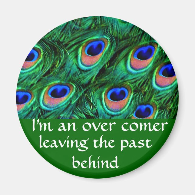 Peacock feathers_ magnet (Front)