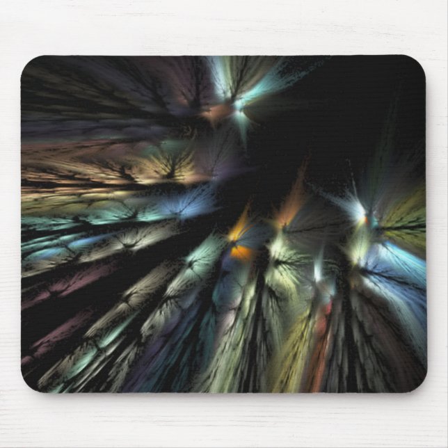 Peacock feathers mouse mat (Front)