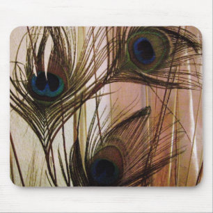 Peacock Feathers Mouse Mat