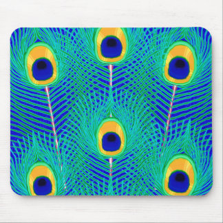 Peacock Feathers Mouse Mat