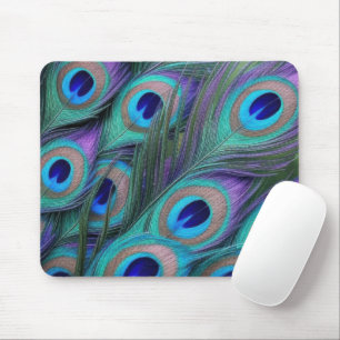 Peacock Feathers Mouse Mat