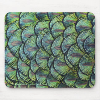 Peacock Feathers Mousemat