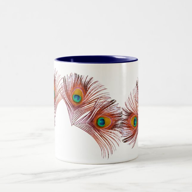 Peacock Feathers Mug (Center)