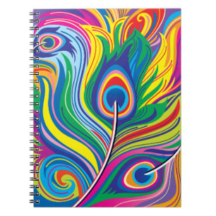 Peacock Feathers Notebook