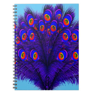Peacock Feathers Notebook