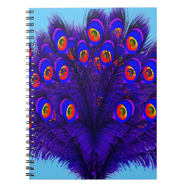 Peacock Feathers Notebook (Front)