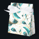 Peacock Feathers Party Treat Box<br><div class="desc">Party favour box is shown in a pretty peacock feathers print.
Customise this item and add to it or buy as shown.
Tip: Add a sticker to it with names and add some pretty ribbon.






Licensed Image



















Tip: Just add your great treats and add some festive ribbon.</div>