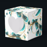Peacock Feathers Party Treat Box<br><div class="desc">Party favour box is shown in a pretty peacock feathers print.
Customise this item and add to it or buy as shown.
Tip: Add a sticker to it with names and add some pretty ribbon.






Licensed Image



















Tip: Just add your great treats and add some festive ribbon.</div>
