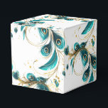 Peacock Feathers Party Treat Box<br><div class="desc">Party favour box is shown in a pretty peacock feathers print.
Customise this item and add to it or buy as shown.
Tip: Add a sticker to it with names and add some pretty ribbon.






Licensed Image



















Tip: Just add your great treats and add some festive ribbon.</div>