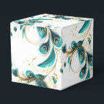 Peacock Feathers Party Treat Box<br><div class="desc">Party favour box is shown in a pretty peacock feathers print.
Customise this item and add to it or buy as shown.
Tip: Add a sticker to it with names and add some pretty ribbon.






Licensed Image



















Tip: Just add your great treats and add some festive ribbon.</div>