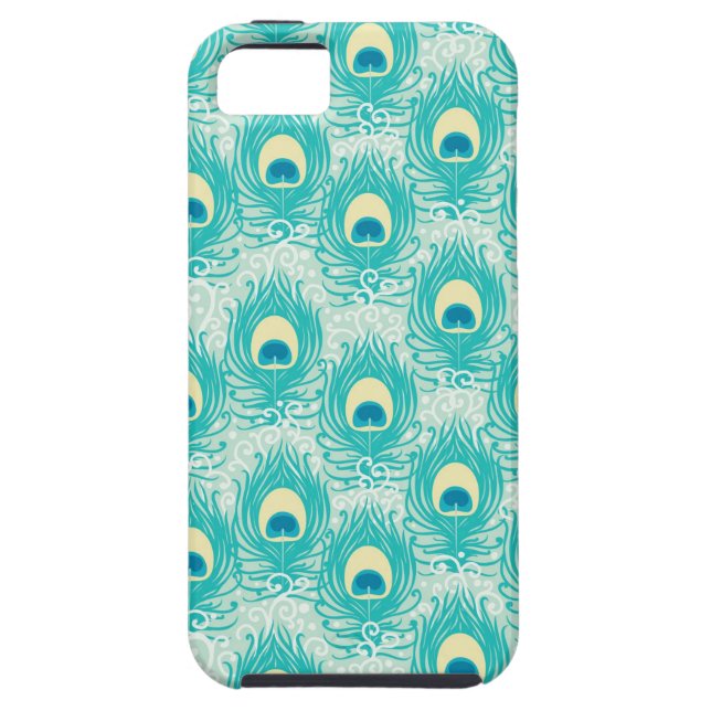 Peacock feathers pattern Case-Mate iPhone case (Back)