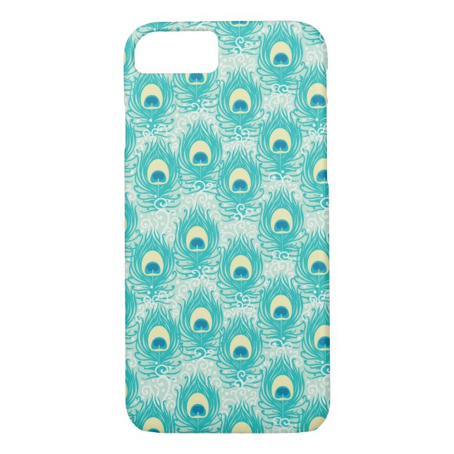 Peacock feathers pattern Case-Mate iPhone case (Back)