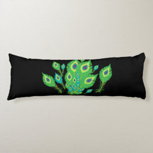 Peacock Feathers Peacock Birds Nature Body Cushion