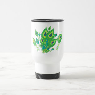 Peacock Feathers   Peacock Birds   Nature Travel Mug