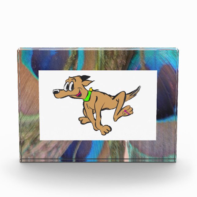 Peacock Feathers Photo Block (Front)