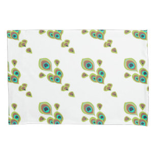 Peacock Feathers Pillowcase