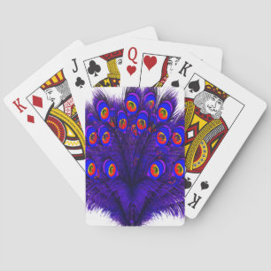 Peacock Feathers Playing Cards
