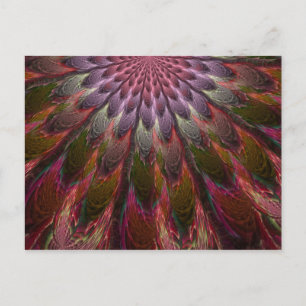 Peacock Feathers Postcard