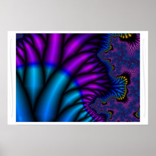 Peacock Feathers Poster