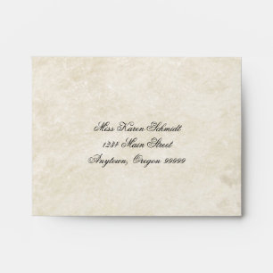 Peacock Feathers RSVP Response Invitation Envelope