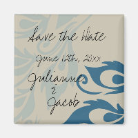 Peacock Feathers Save the Date