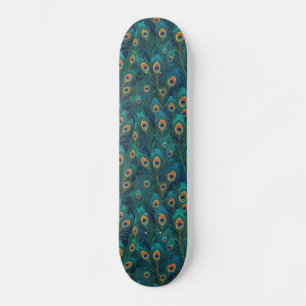 Peacock Feathers Skateboard