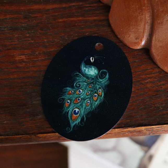 Peacock Feathers Teal Peacocks                     Metal Tree Decoration (Creator Uploaded)