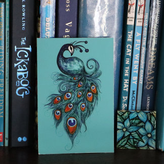 Peacock Feathers Teal Peacocks Poster