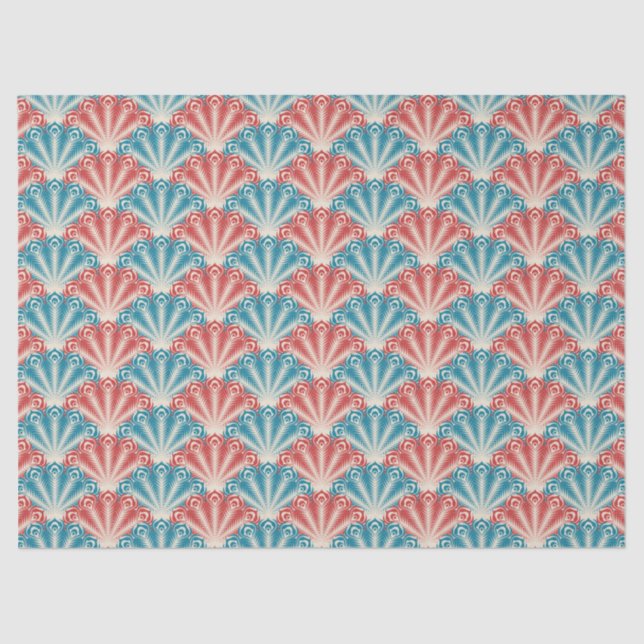peacock feathers tissue paper (Front)