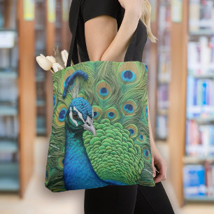 Beach bag peacocks online