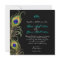 Peacock Feathers Wedding Invitation