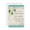 Peacock Feathers Wedding Invitation